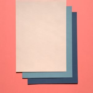 white and blue paper